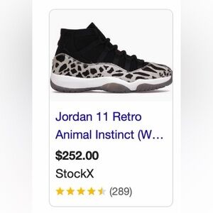 Jordan 11 Women's Retro Animal Instinct Sneakers